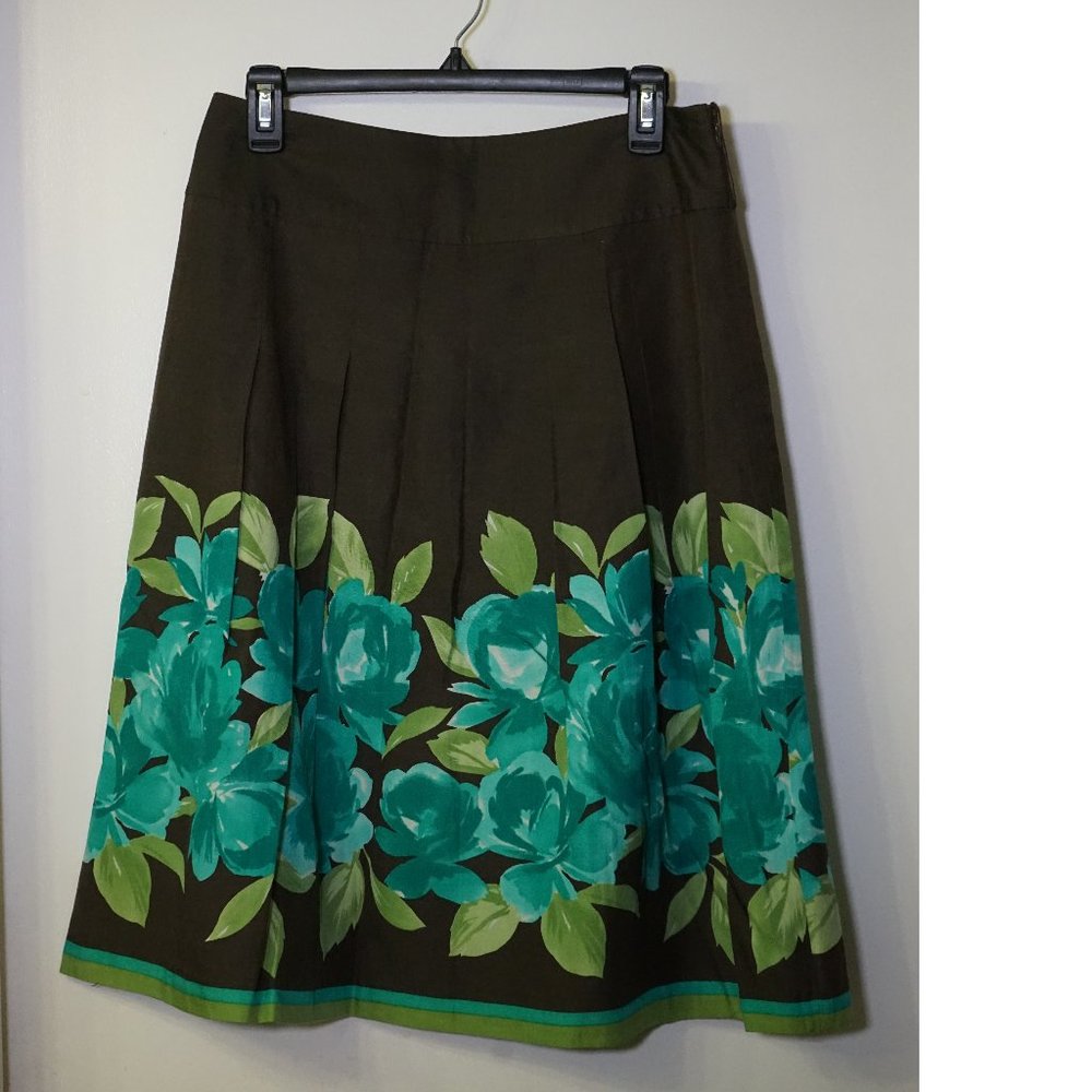 Harold's pleated silk cotton skirt